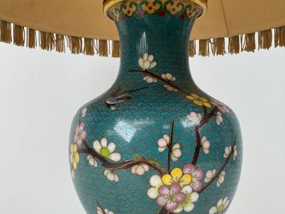 ASIA, 20th century.
Cloisonné brass baluster...