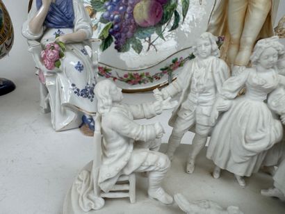 Earthenware and cookie lot including :
-...