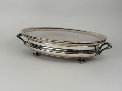 CHRISTOPHE.
Large silver-plated two-socket...