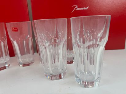 BACCARAT.
Harcourt model.
Series of 12 cut-crystal...