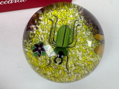 BACCARAT.
Sulfur or paperweight in crystal...