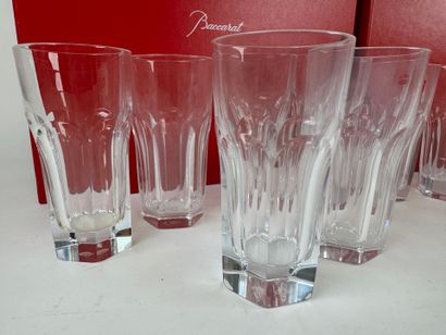 BACCARAT.
Harcourt model.
Series of 12 cut-crystal...