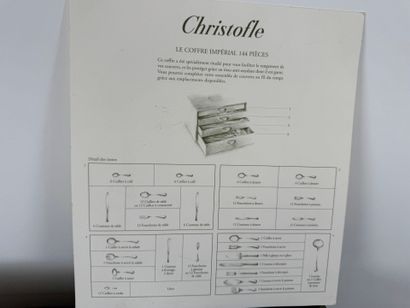 CHRISTOFLE.
MARLY model.
Important set of...