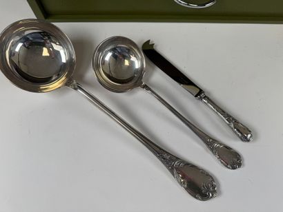 CHRISTOFLE.
MARLY model.
Important set of...