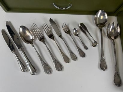 CHRISTOFLE.
MARLY model.
Important set of...
