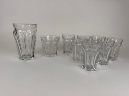 BACCARAT.
HARDCOURT model.
- 7 crystal goblet...