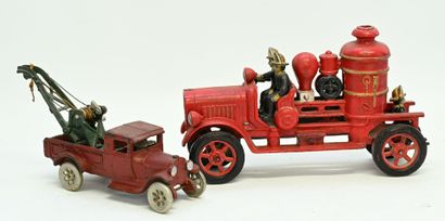 Arcade Freeport and miscellaneous, 2 cast-iron...