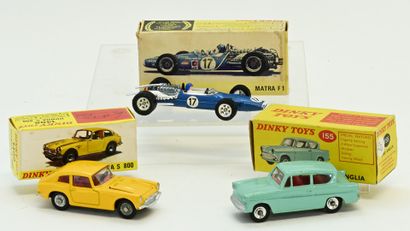 DINKY TOYS (FR and GB), 3 models in 1/43...