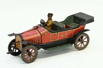 Hessmobil circa 1910, (21x8x10cm) with inertia...