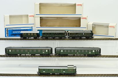 MÄRKLIN,Ho, 6 DB passenger cars, complete...