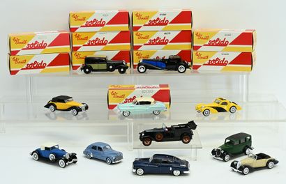 SOLIDO, reissue, 11 vehicles, 1/43 condition...