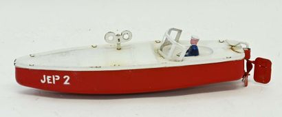 JEP, N°2 mechanical motorboat, red color,...
