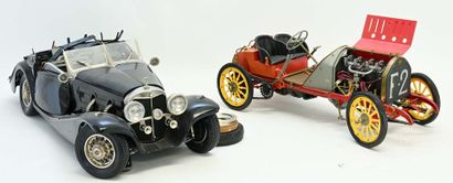 Posher, 2 vehicles, 1/8th scale, as is:
...