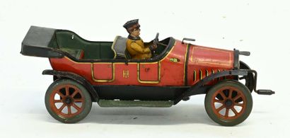 Hessmobil circa 1910, (21x8x10cm) with inertia...