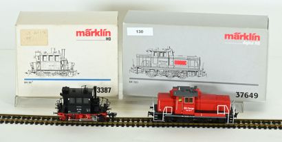 MÄRKLIN, Ho, two locomotives in boxes, near...