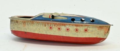 Small pop-pop rowboat (approx. 15cm), incomplete,...