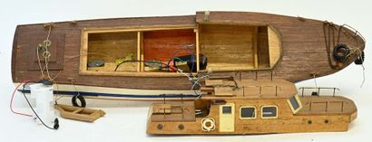 Assembled model of a navigable remote-controlled...