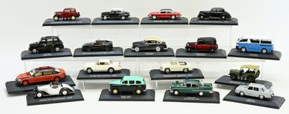 Press collection, 17 vehicles in 1/43 scale,...