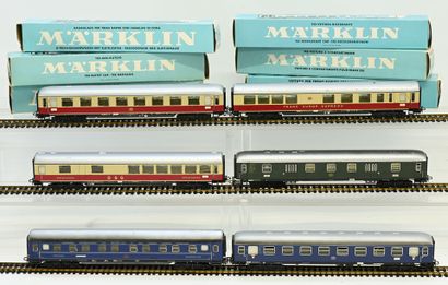 MÄRKLIN, Ho, 6 DB all-metal passenger cars,...