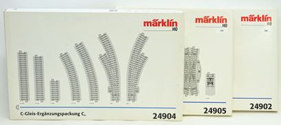 MÄRKLIN, Ho, 3 complementary sets of plastic...