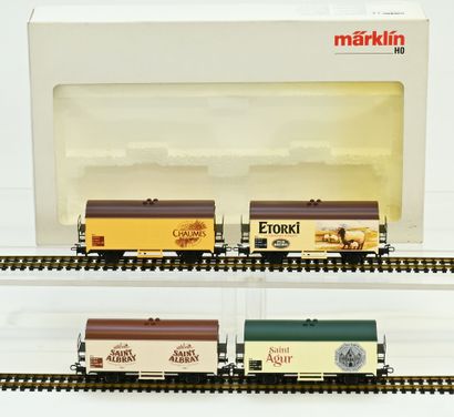 MÄRKLIN, Ho, item no., set of 4 freight cars...