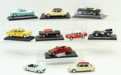 Press collection, 10 vehicles in 1/43 scale,...