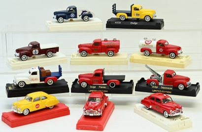 SOLIDO, 11 American vehicles, 1/43 scale,...