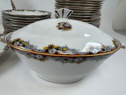 Limoges, 20th century. Part of a polychrome...