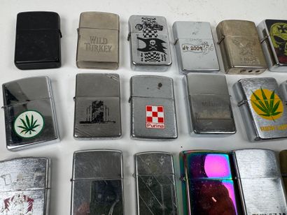 ZIPPO and misc. collection of 36 metal l...
