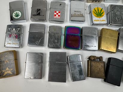 ZIPPO and misc. collection of 36 metal l...
