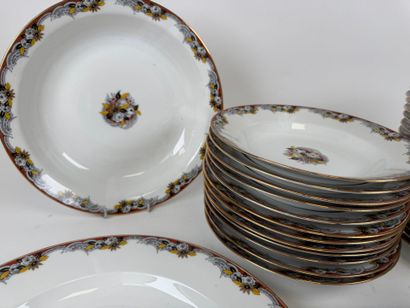 Limoges, 20th century. Part of a polychrome...