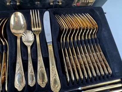 BESTECKE SOLIGEN.
Gilded-metal cutlery set...