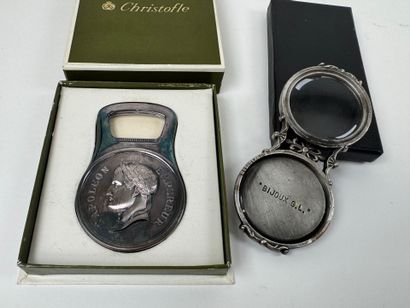 CHRISTOFLE. Napoleon Emperor silver-plated...