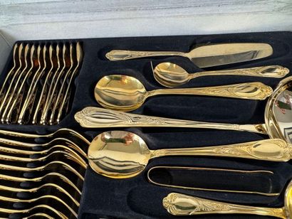 BESTECKE SOLIGEN.
Gilded-metal cutlery set...