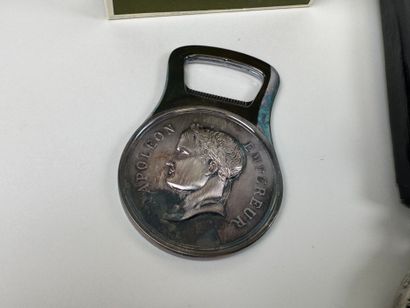 CHRISTOFLE. Napoleon Emperor silver-plated...
