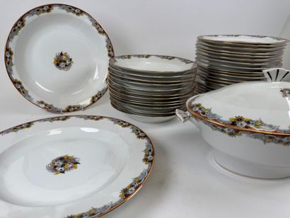 Limoges, 20th century. Part of a polychrome...