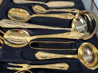 BESTECKE SOLIGEN.
Gilded-metal cutlery set...