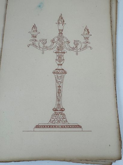Ancienne Orfèvrerie Louis XVI. Recueil de...