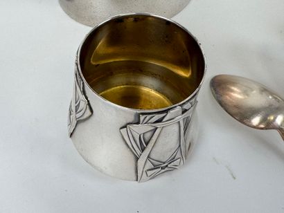 Silver-plated lot comprising two pourers...