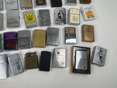 ZIPPO and misc. collection of 36 metal l...