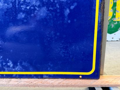 FIAT: Rectangular, double-sided, polychrome-enameled...