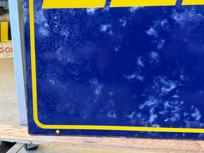 FIAT: Rectangular, double-sided, polychrome-enameled...