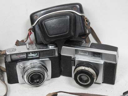 Set of ten DACORA cameras of various models...