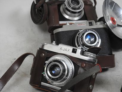 Set of eight cameras, including several ALSAPHOT...