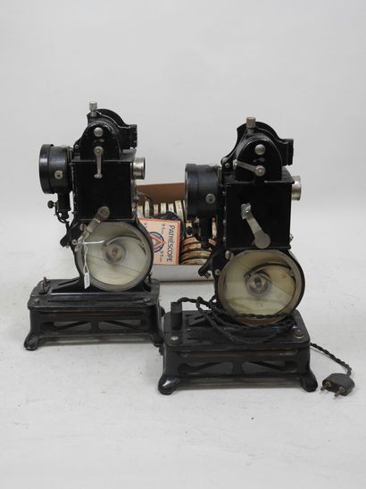 Two PATHE BABY projectors, including one...