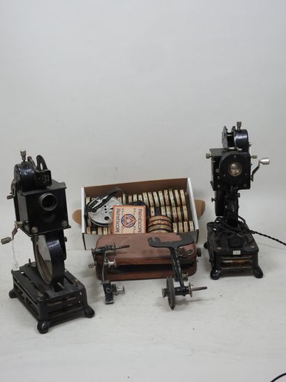 Two PATHE BABY projectors, including one...
