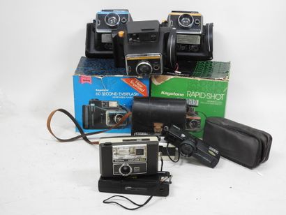 Set of six KEYSTONE cameras, some in their...