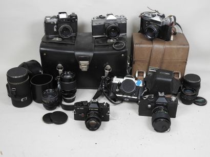 Set of six miscellaneous cameras: 
- PRAKTICA...