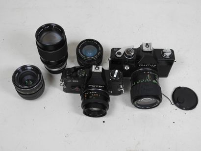 Set of six miscellaneous cameras: 
- PRAKTICA...