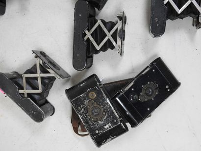 Set of ten KODAK cameras, including 